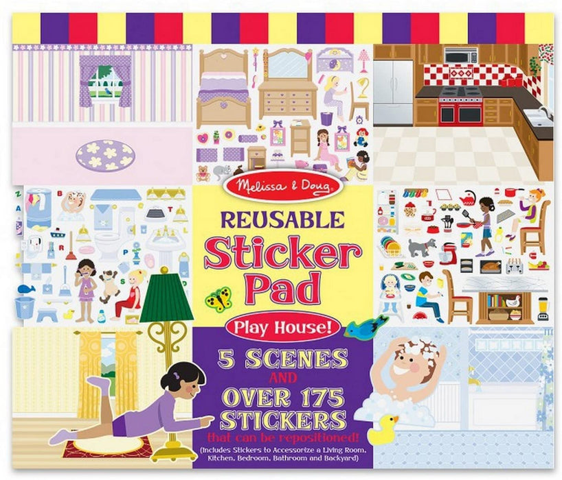 Reusable Sticker Pad Play House!