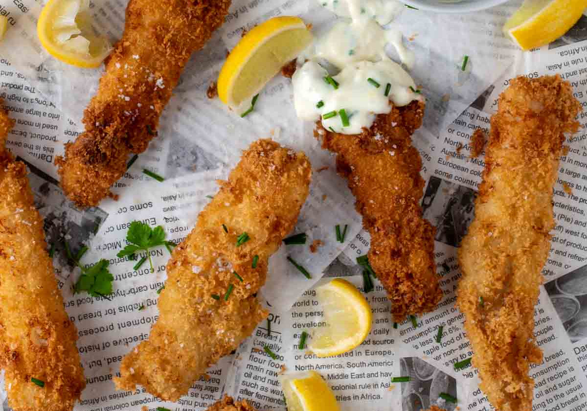 Homemade Crispy Fish Goujons