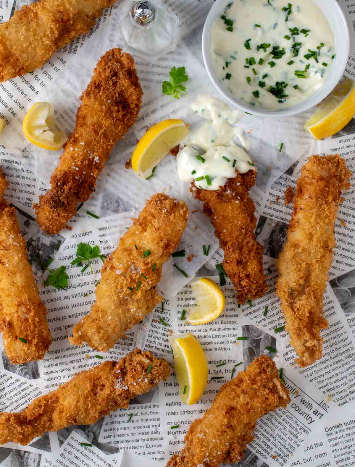 Homemade Crispy Fish Goujons