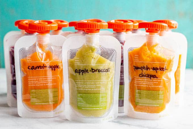 Creating your own Homemade Baby Food for Reusable pouches