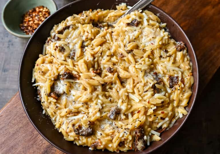 Sundried Tomato and Parmesan Orzo Pasta