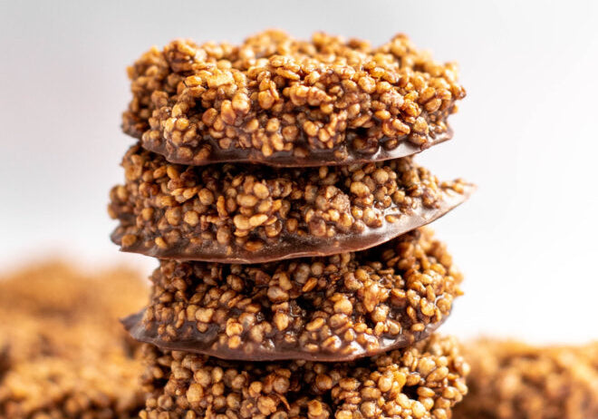 Crunchy Chocolate Quinoa Crisps