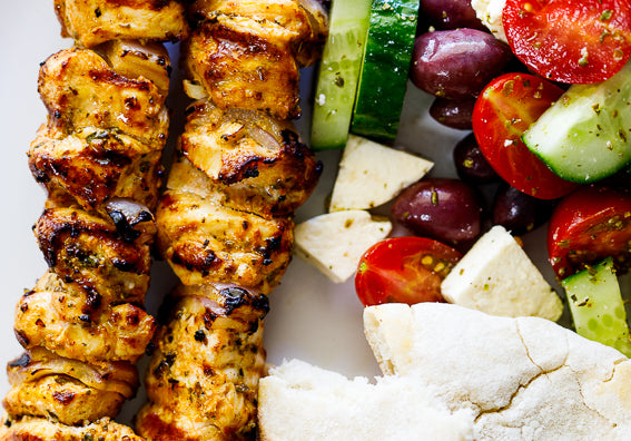 Greek Grilled Chicken Skewers