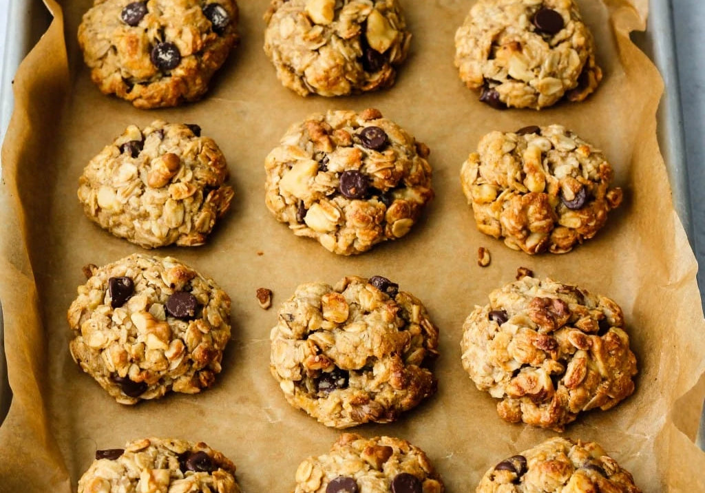 Honey Tahini Oatmeal Cookies
