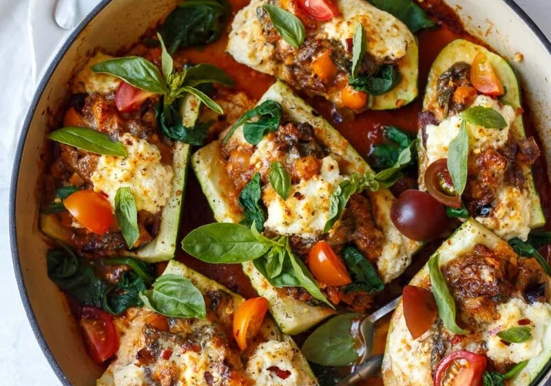 Stuffed Zucchini Boats