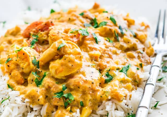Mild Coconut Shrimp Curry