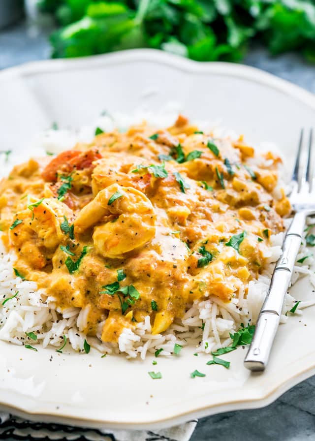 Mild Coconut Shrimp Curry