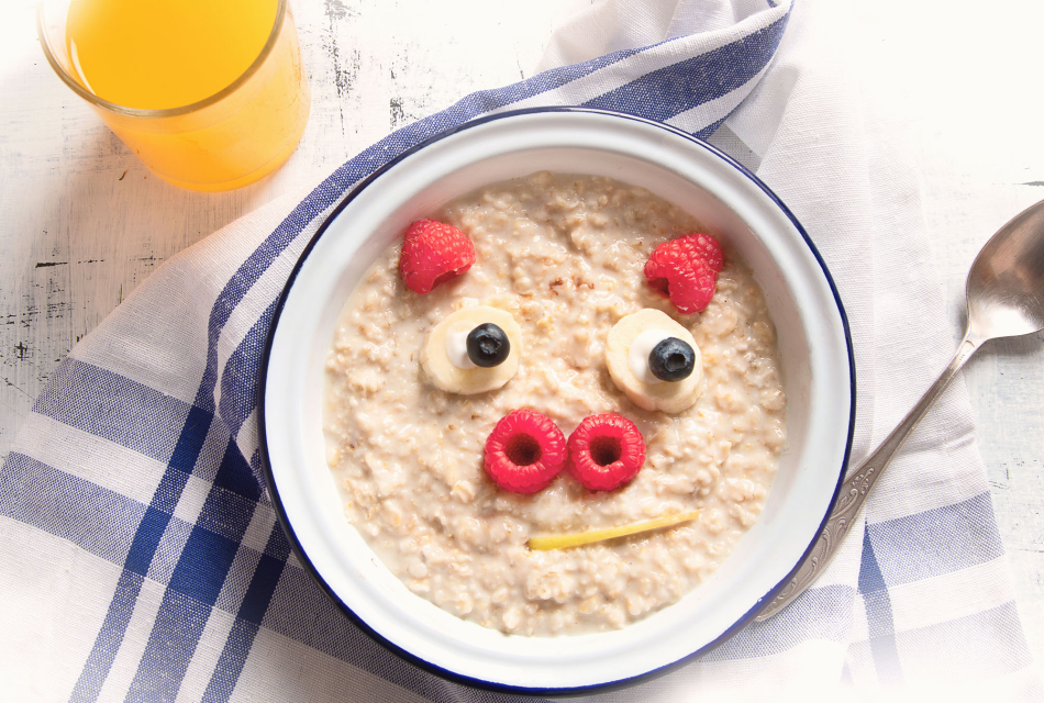 Oats, Water, Milk of choice, Raspberries