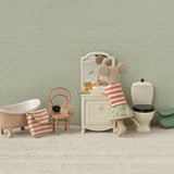 Toothbrush set in bag, Mouse - Coral stripe