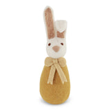 Big Felt Bunny with Bow – Ochre | Handmade Wool Easter Decoration
