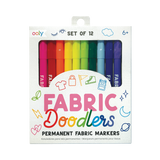 Ooly Fabric Doodlers Markers - Set of 12