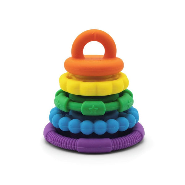 Rainbow Stacker Silicone Teether and  Toy
