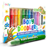 Ooly Body Doodlers Face & Body Crayons - Set of 12 Colors