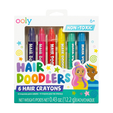 Ooly Hair Doodlers Hair Crayons - Set of 6 Colors