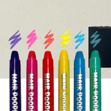 Ooly Hair Doodlers Hair Crayons - Set of 6 Colors