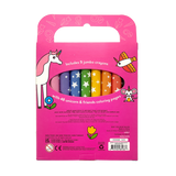 Ooly Carry Along Crayon & Coloring Book Kit - Unicorn Pals (Set of 10)