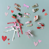 Scalloped Bow Tie Clips 3 pack