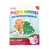 Ooly Playful Painters: Easy Watercolor Painting Kit - Merry & Bright