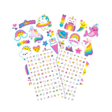 Ooly Tattoo Palooza Nail Stickers & Temporary Tattoos - Unicorns & Rainbows
