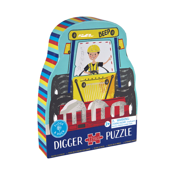 12 Piece Shaped Jigsaw In Shaped Box - Construction