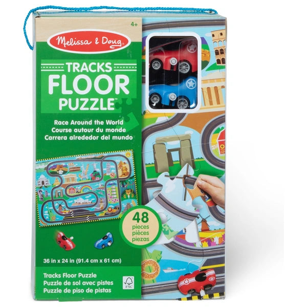 48-Piece Racetrack Floor Puzzle