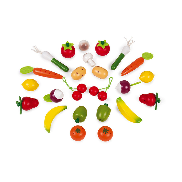 Fruits and Vegetables Basket (24 Pcs)