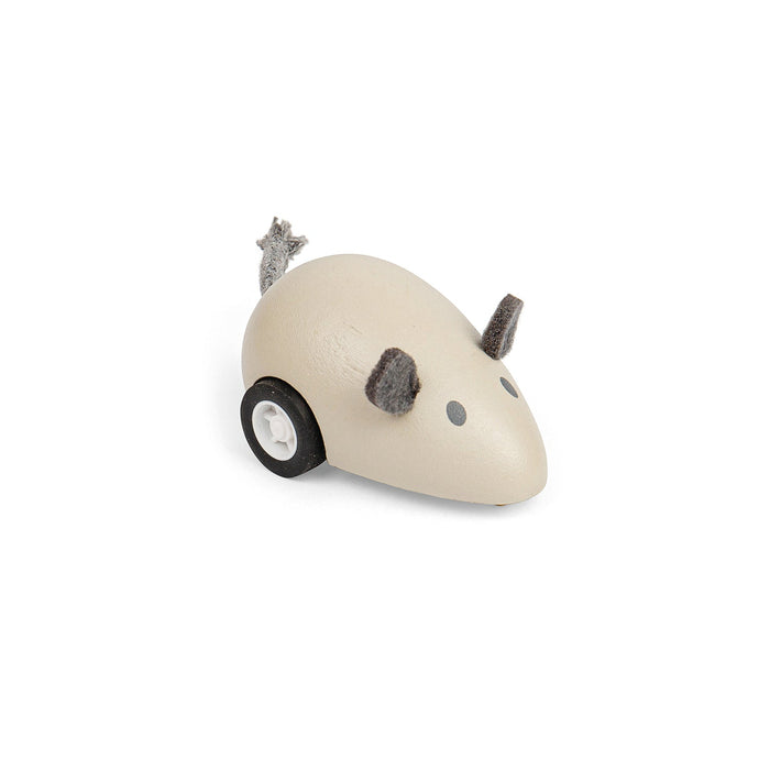 Wooden Pull Back Mouse