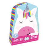 12 Piece Shaped Jigsaw In Shaped Box - Rainbow Unicorn