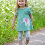 Flower patch pedal pushers