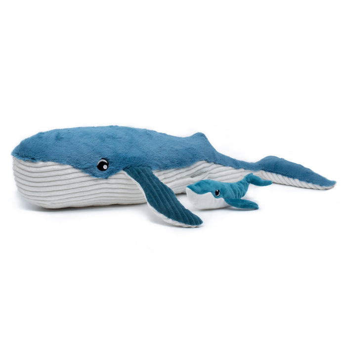 Walter The Whale Mum & Baby Blue - Plush Toy