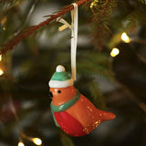 Ceramic Christmas Robin Hanging Decoration