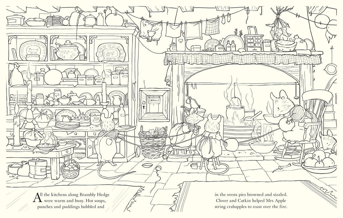 Brambley Hedge: Festive Colouring Book