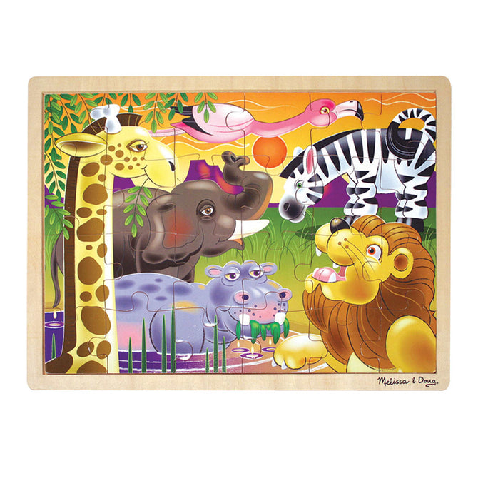 African Plains Wooden Jigsaw Puzzle - 24 Pieces