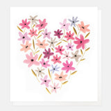 Multi-Floral Heart Blank