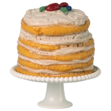 Party Cake and Cake Stand, Mouse - Off White