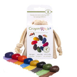 Crayon Rocks 8 pieces in Ecru Cotton Muslin Bag