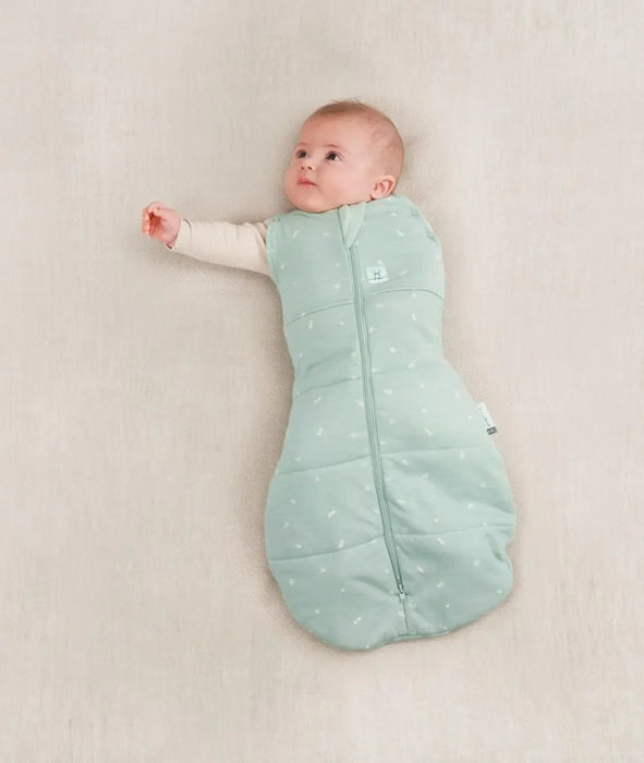 ErgoPouch - Organic Winter Cocoon Swaddle Sleeping Bag - Sage - 2.5 TOG