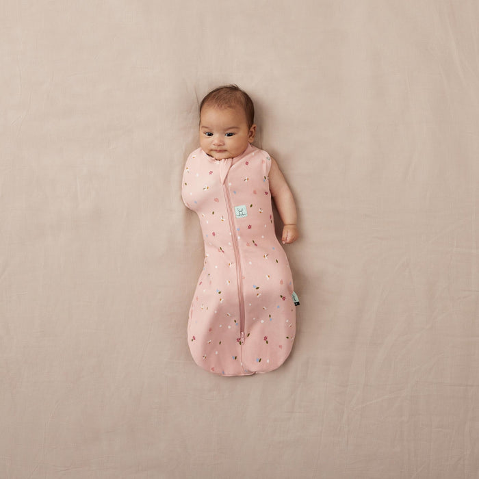 ErgoPouch - Organic Summer Cocoon Swaddle Sleeping Bag - Daisies - 0.2 TOG