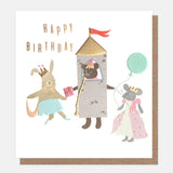Princess Animals Birthday Card