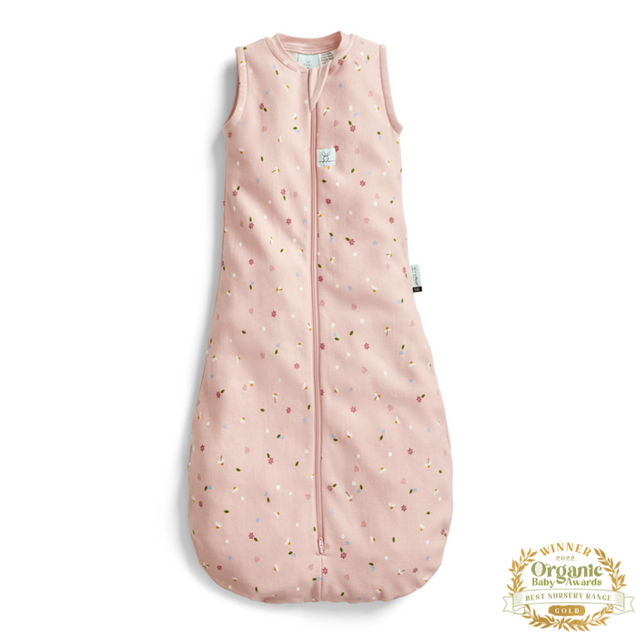 ErgoPouch - Organic All Year Jersey Sleeping Bag - Daisies - 1.0 TOG