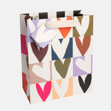 Multi Checkmate Heart Large Gift Bag