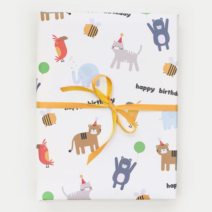 Animals Birthday Wrapping Paper