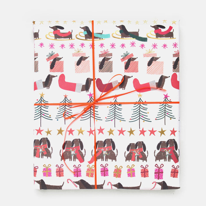 Sausage Dogs Christmas Wrapping Paper