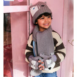 Husky Dog Knitted Gloves