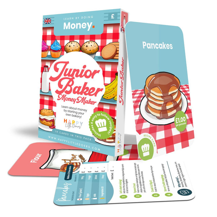 Junior Baker Money Maker Flashcards for Kids