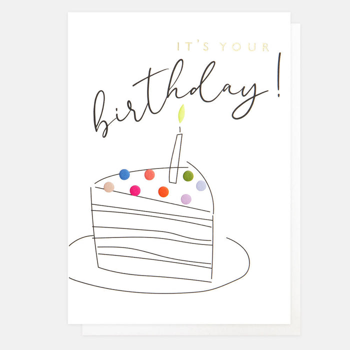 Cake & Candle Birthday Card