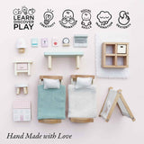 Wooden Dolls house Child's Bedroom Furniture
