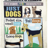 Nursery Times Crinkly Newspaper – Just Dogs