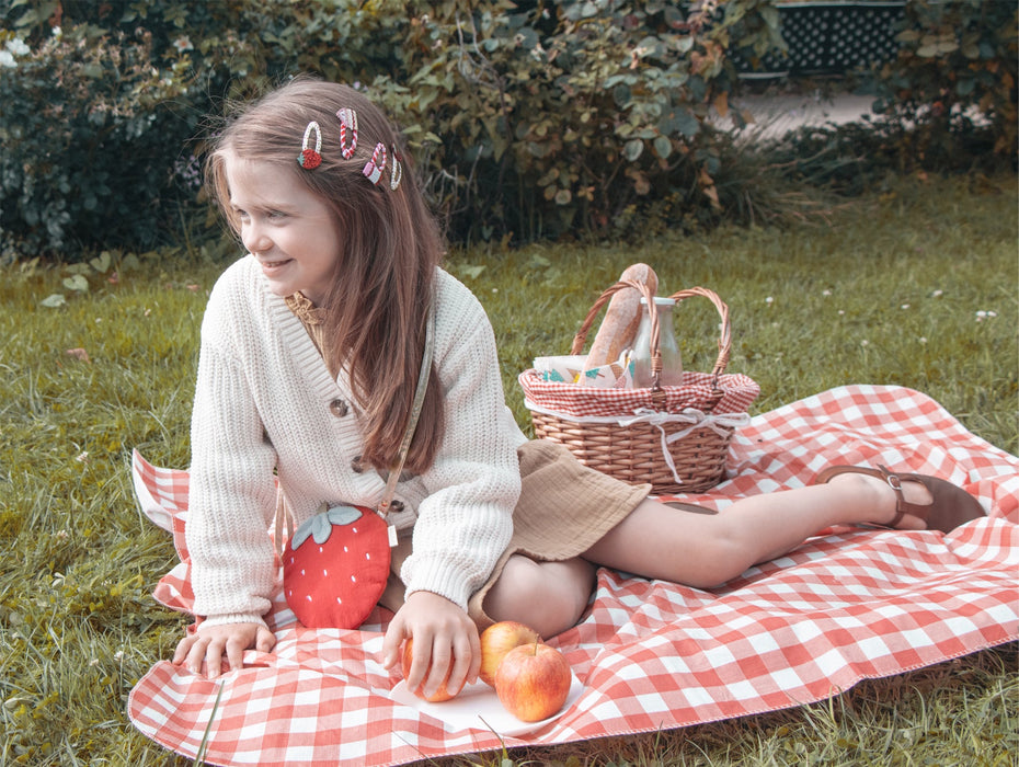 Jam and Cake Gingham Clips