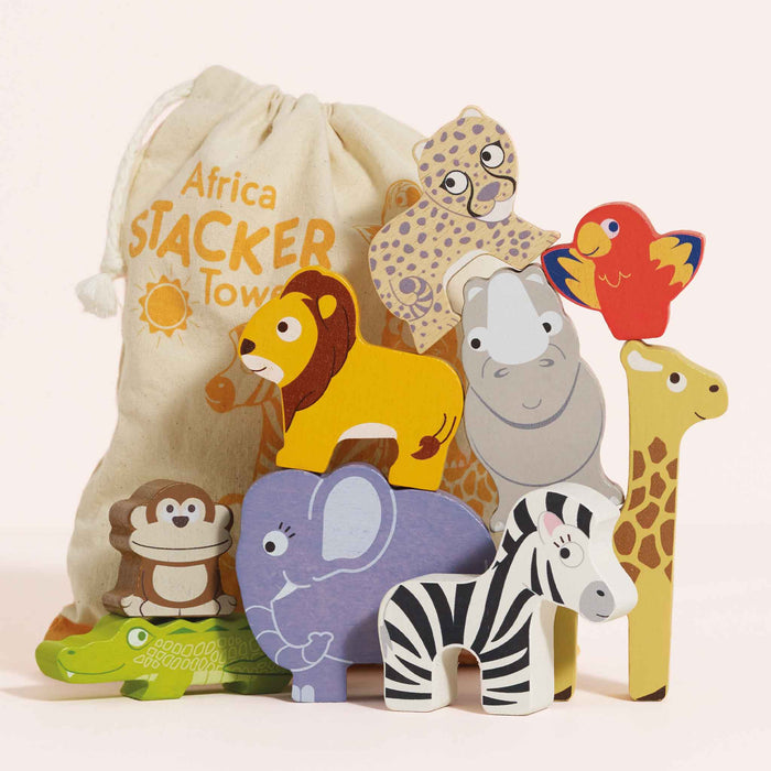 Africa Stacking Animals & Bag